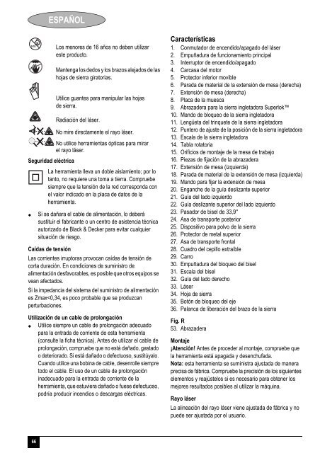 BlackandDecker Scie A Onglets- Sms254 - Type 1 - Instruction Manual (Europ&eacute;en)