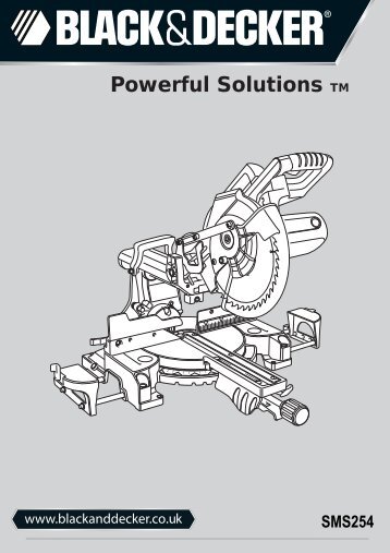 BlackandDecker Scie A Onglets- Sms254 - Type 1 - Instruction Manual (Anglaise)