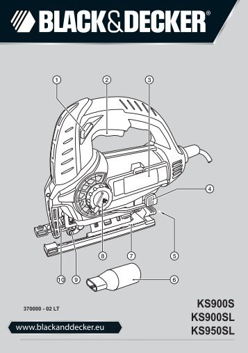 BlackandDecker Scie Sauteuse- Ks950sl - Type 1 - Instruction Manual (Lituanie)