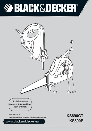 BlackandDecker Scie- Ks890gt - Type 1 - Instruction Manual (la Hongrie)