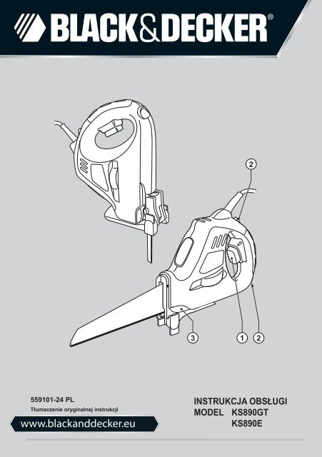 BlackandDecker Scie- Ks890gt - Type 1 - Instruction Manual (Pologne)
