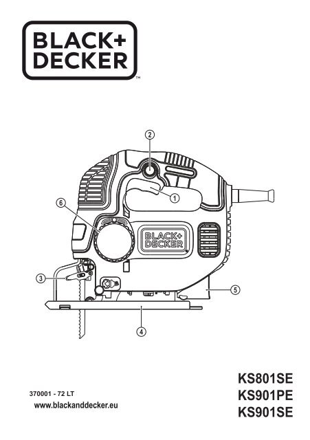 BlackandDecker Scie Sauteuse- Ks901pek - Type 1 - Instruction Manual (Lituanie)