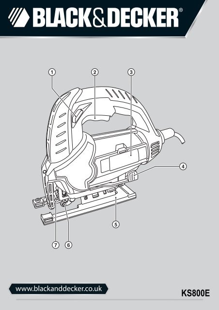 BlackandDecker Scie Sauteuse- Ks800e - Type 1 - Instruction Manual (Anglaise)