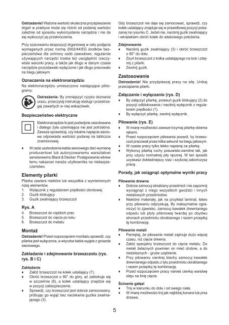 BlackandDecker Scie- Ks890e - Type 4 - Instruction Manual (Pologne)