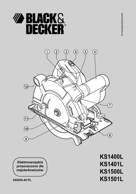 BlackandDecker Scie Circulaire- Ks1500l - Type 1 - Instruction Manual (Pologne)