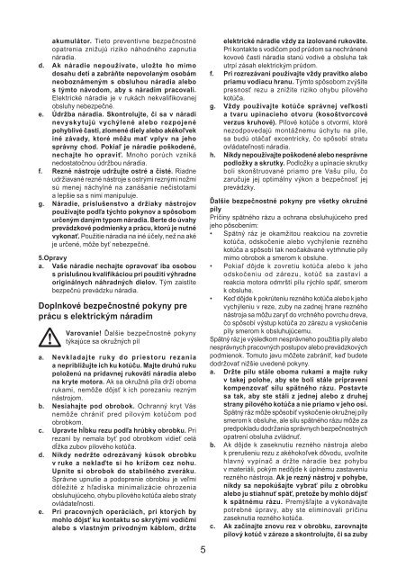 BlackandDecker Scie Circulaire- Ks1600lk - Type 1 - Instruction Manual (Slovaque)