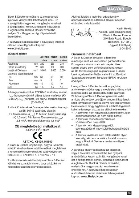 BlackandDecker Scie Sauteuse- Ks495 - Type 1 - Instruction Manual (Europ&eacute;en Oriental)