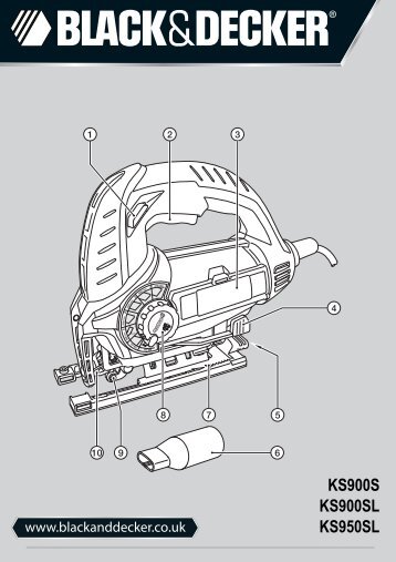 BlackandDecker Scie Sauteuse- Ks900s(K) - Type 1 - Instruction Manual (Anglaise)