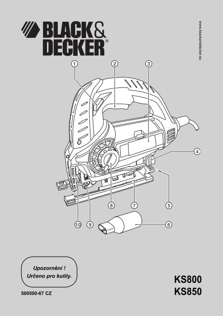 BlackandDecker Scie Sauteuse- Ks800slw - Type 1 - Instruction Manual (Tch&egrave;que)