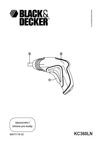 BlackandDecker Tournevis S/f- Kc36ln - Type H1 - H2 - Instruction Manual (TchÃ¨que)