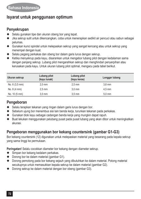 BlackandDecker Tournevis- As36ln - Type H1 - Instruction Manual (Asie)