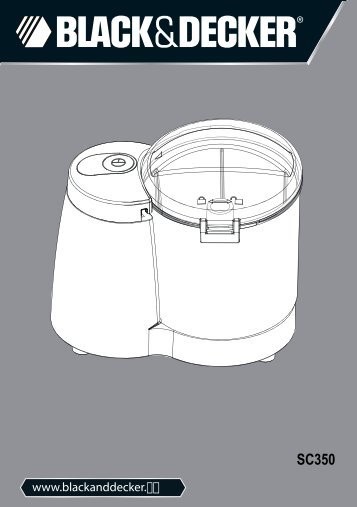 BlackandDecker Hachoir- Sc350 - Type 1 - Instruction Manual (Anglaise - Italienne - Grecs)