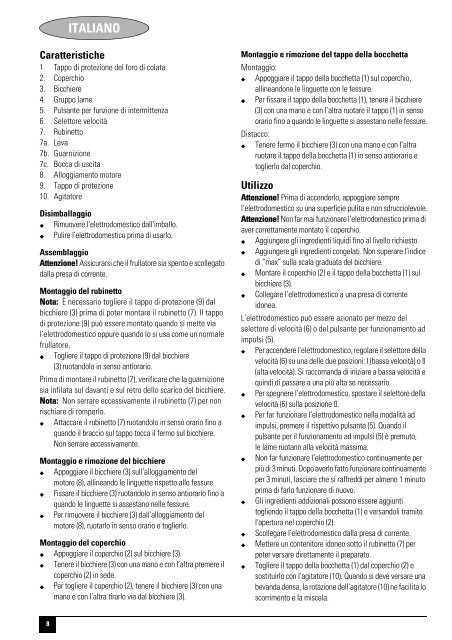 BlackandDecker Mixeur- Bs500 - Type 1 - Instruction Manual (Europ&eacute;en)