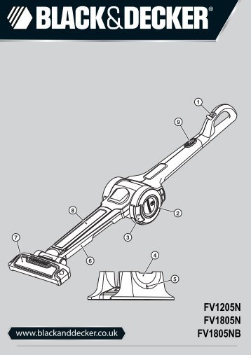 BlackandDecker Aspirateur Sans Fil- Fv1805n(B) - Type H2 - Instruction Manual (Anglaise)