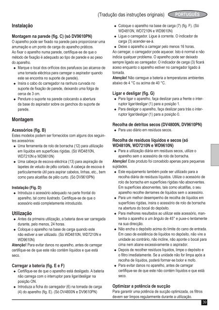 BlackandDecker Wet N'dry Vac- Wd9610 - Type H1 - Instruction Manual (Europ&eacute;en)