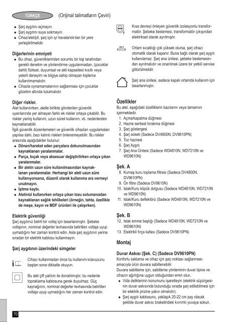 BlackandDecker Wet N'dry Vac- Wd9610 - Type H1 - Instruction Manual (Europ&eacute;en)