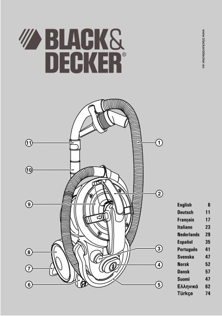 BlackandDecker Aspirateur- Vn1800 - Type 1 - Instruction Manual  (Europ&amp;eacute;en)