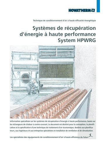 Systèmes de récupération d'énergie à haute ... - HOWATHERM