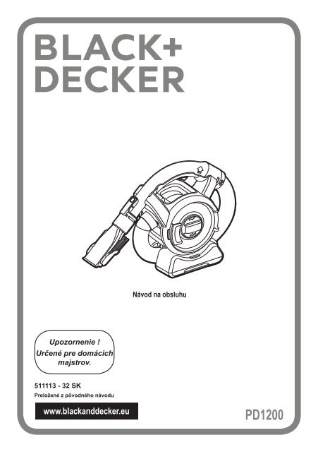 Raccord / Connecteur Pour Tuyaux D'aspirateur Black & Decker - Modèles PD1200, PD1420, PD1820 - Pièce Originale