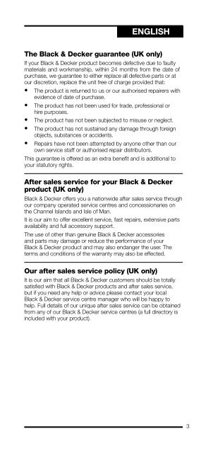 BlackandDecker Aspirateur Port S/f- Hc435 - Type 1 - Instruction Manual