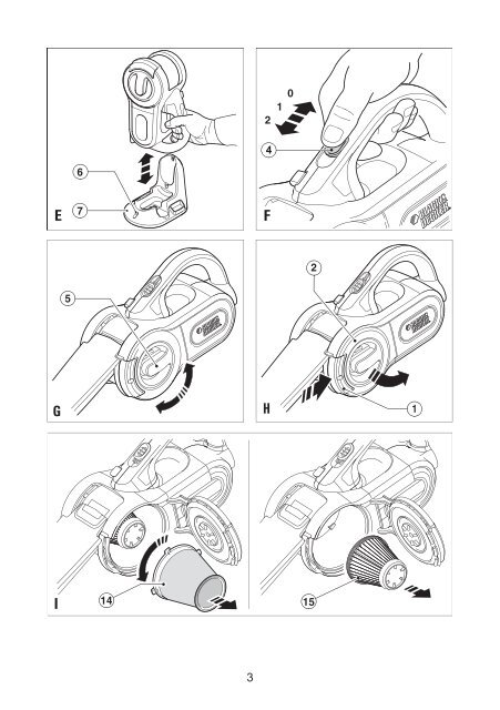 BlackandDecker Aspirateur Port S/f- Pv9605 - Type H2 - Instruction Manual (Roumanie)