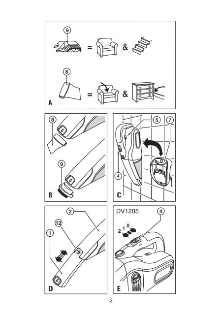 BlackandDecker Aspirateur Port S/f- Dv6005n - Type H2 - Instruction Manual (la Hongrie)