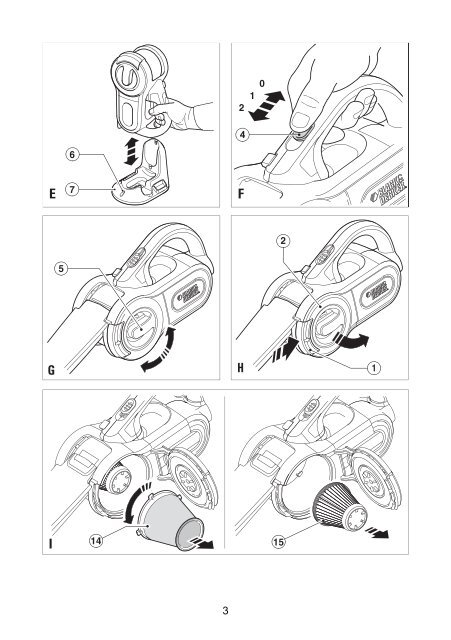 BlackandDecker Aspirateur Port S/f- Pv1405 - Type H1 - Instruction Manual (Tch&egrave;que)