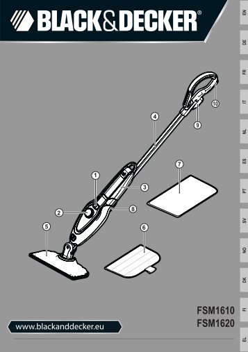 BlackandDecker Balai Laveur Vapeur- Fsm1620 - Type 1 - Instruction Manual (EuropÃ©en)
