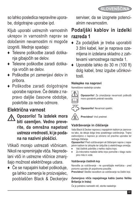 BlackandDecker Balai Laveur Vapeur- Fsm1620 - Type 1 - Instruction Manual (Balkans)