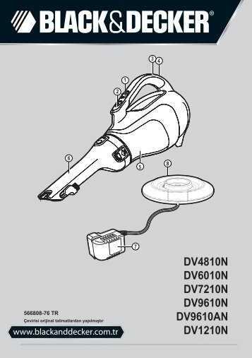 BlackandDecker Aspirateur Port S/f- Dv9610an - Type H1 - Instruction Manual (Turque)