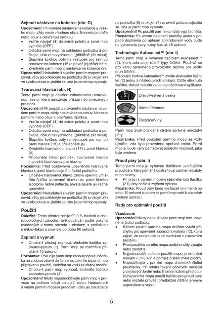 BlackandDecker Balai Laveur Vapeur- Fsm1630 - Type 1 - Instruction Manual (Tch&egrave;que)