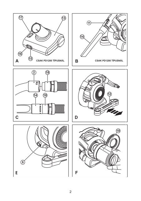 BlackandDecker Aspirateur Port S/f- Pd1200 - Type H2 - Instruction Manual (la Hongrie)