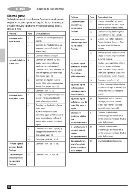 BlackandDecker Balai Laveur Vapeur- Fsmh1621 - Type 1 - Instruction Manual (Europ&eacute;en)