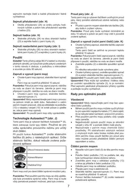 BlackandDecker Balai Laveur Vapeur- Fsmh1621 - Type 1 - Instruction Manual (Tch&egrave;que)