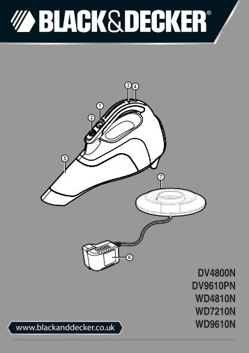 BlackandDecker Wet N'dry Vac- Wd7210n - Type H1 - Instruction Manual (Anglaise)