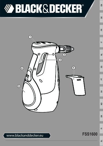 BlackandDecker Aspirateur Nettoyeur Vapeur- Fss1600 - Type 1 - Instruction Manual (EuropÃ©en)