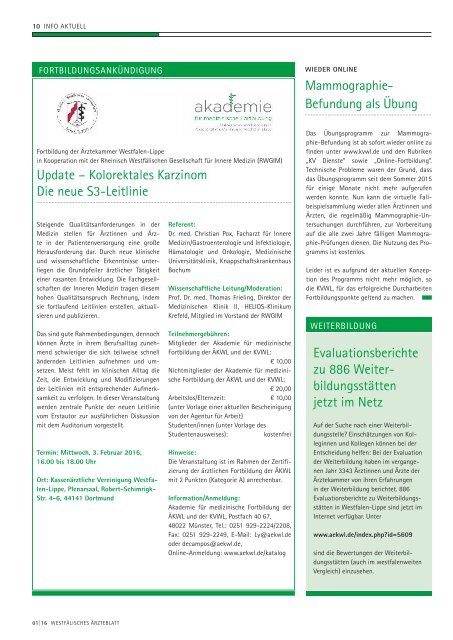 WESTFÄLISCHES ÄRZTEBLATT