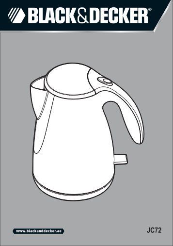 BlackandDecker Bouilloire- Jc72 - Type 1 - Instruction Manual (Anglaise - Arabe)