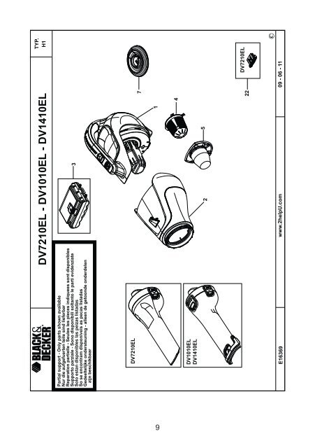 BlackandDecker Aspirateur Port S/f- Dv1410el - Type H1 - Instruction Manual (Slovaque)