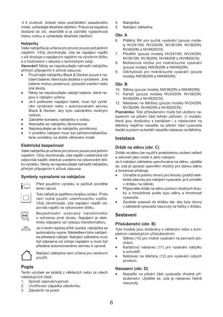 BlackandDecker Wet N'dry Vac- Nw3620n - Type H1 - Instruction Manual (Tch&egrave;que)