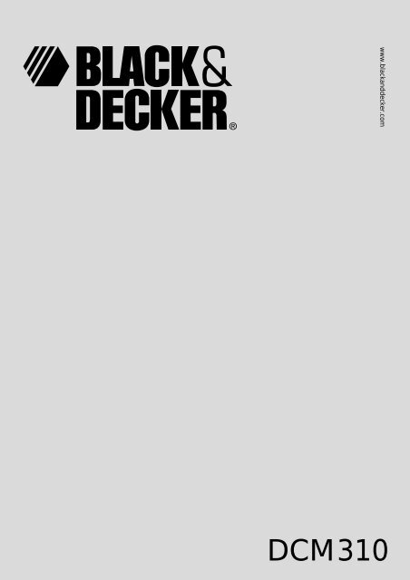 BlackandDecker Cafetiere- Dcm310 - Type 1 - Instruction Manual (Europ&eacute;en)