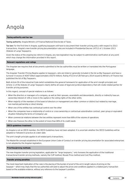 Worldwide transfer pricing reference guide 2014