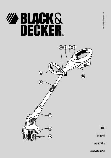 BlackandDecker Desherbeuse Elec.- Gxc1000 - Type H1 - Instruction Manual (Anglaise)