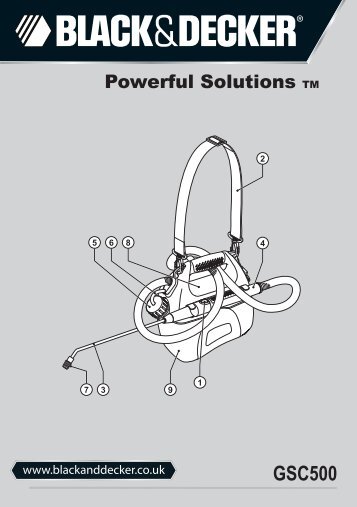 BlackandDecker Vaporisateur Elec.- Gsc500 - Type H2 - Instruction Manual (Anglaise)