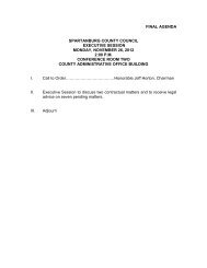 County Council Agenda - Spartanburg County