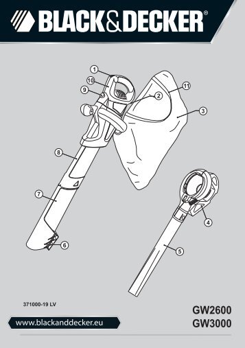 BlackandDecker Souffleur- Gw3000 - Type 5 - Instruction Manual (Lettonie)