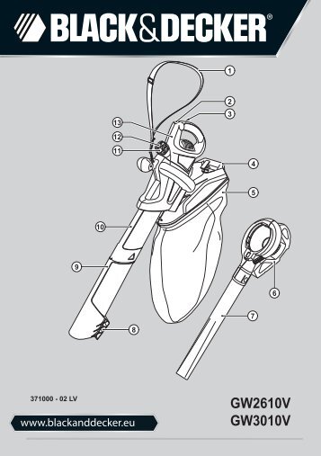 BlackandDecker Souffleur- Gw3010v - Type 2 - Instruction Manual (Lettonie)
