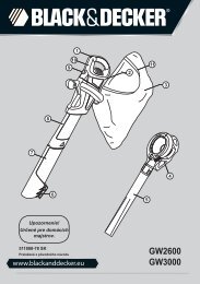 BlackandDecker Aspirateur Soufflant- Gw2600 - Type 6 - Instruction Manual (Slovaque)
