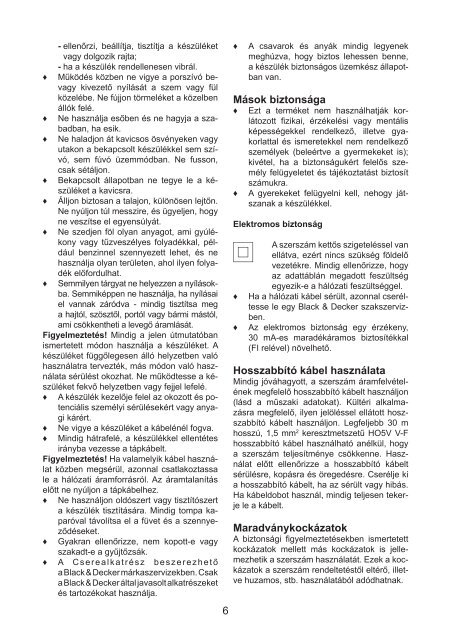 BlackandDecker Souffleur- Gw3000 - Type 5 - Instruction Manual (la Hongrie)