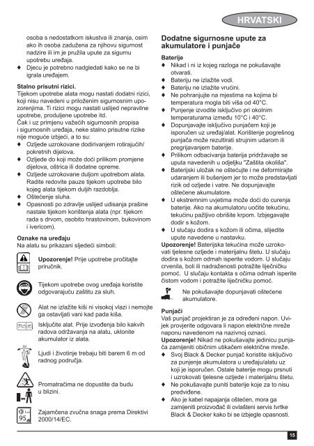 BlackandDecker Aspirateur Soufflant- Gwc3600l - Type 1 - Instruction Manual (Balkans)